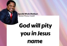 GOD WILL PITY YOU IN JESUS NAME