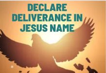 DECLARE DELIVERANCE IN JESUS NAME