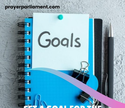 SET A GOAL FOR THE YEAR